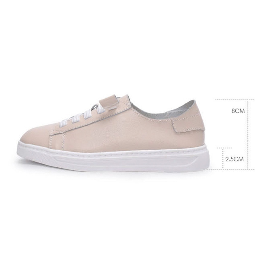 【富發牌】真皮鬆緊鞋帶休閒鞋-黑/米/灰 8071L 女鞋 休閒鞋 真皮鞋 真皮休閒鞋 富發牌休閒鞋 平底鞋 免綁鞋帶-細節圖11