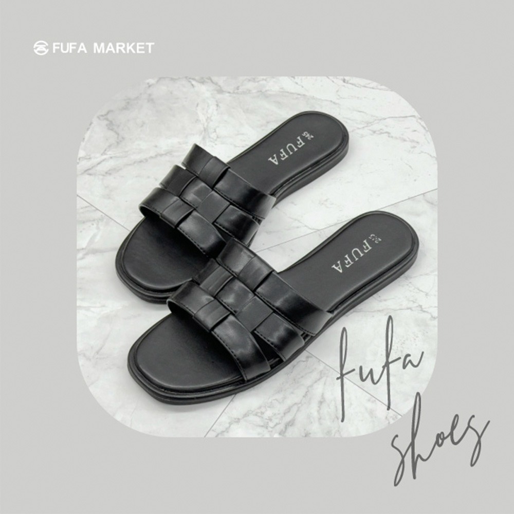 【富發牌】氣質編織平底拖鞋-黑/咖 1PLC029 女鞋 涼拖鞋 拖鞋 涼鞋 富發牌拖鞋 室外拖鞋 富發-細節圖7