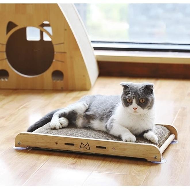 ❙ 𝙈𝙄𝙂𝙊宇宙 ❙ ✨吸盤貓抓板 ❙ 貓抓板 大片貓抓板 長方形貓抓板 不掉屑 雙面抓 耐抓 可換替芯-細節圖5