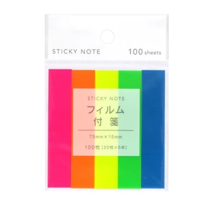 Kyowa 螢光 標籤貼 便利貼 N次貼 便條紙 重點標記 索引 螢光便籤-規格圖4