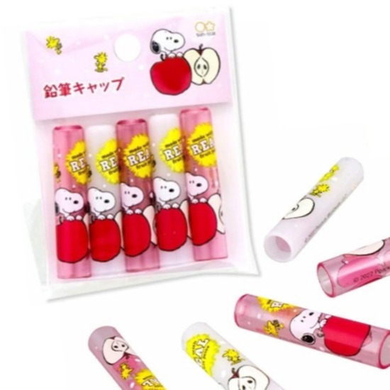 日本製 🐣 筆帽 筆套 筆蓋 鉛筆蓋 延長筆蓋 / 迪士尼 三麗鷗 史努比-規格圖3