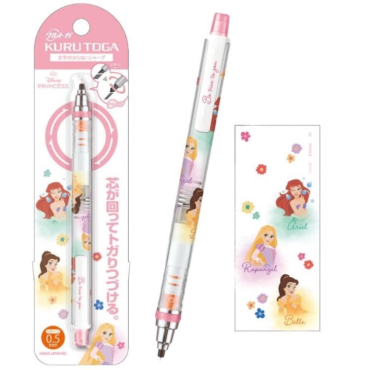 旋轉自動筆🐣 迪士尼 Uni KURU TOGA 0.5 旋轉自動鉛筆 / 維尼 愛麗兒 史迪奇 湯姆貓 動物方程式-規格圖3