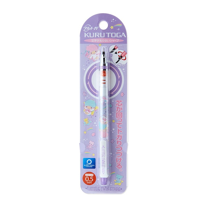 🐣 三麗鷗 Uni KURU TOGA  旋轉自動鉛筆 0.5mm 美樂蒂/庫洛米/布丁狗/大耳狗-規格圖5