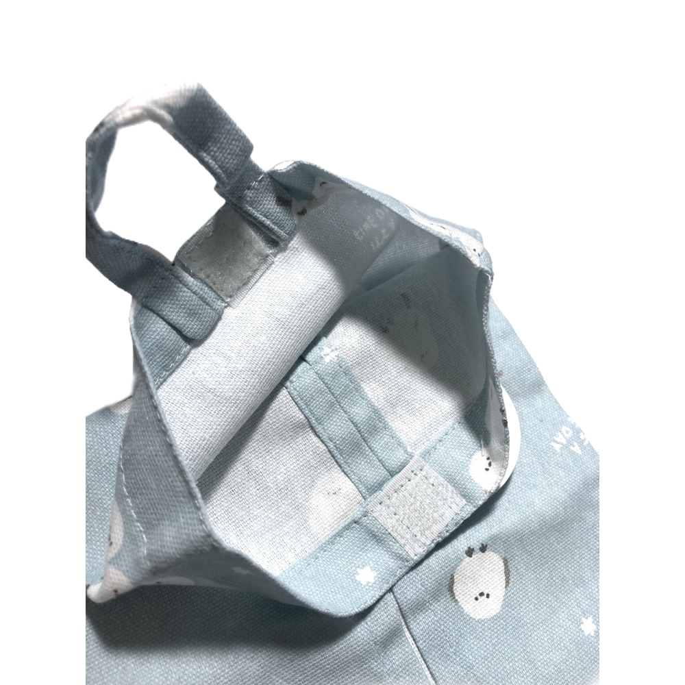 Seria購入🐣 長尾山雀 棉布 面紙套 束口袋 掛式面紙套-細節圖2