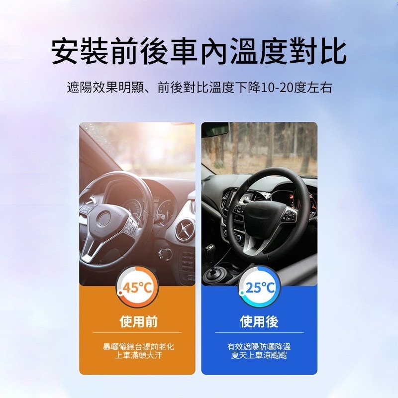 2023 新款 汽車遮陽簾 隔熱遮陽擋陞級 加厚防曬遮陽簾 通用汽車遮陽板 車載隔熱膜-細節圖2