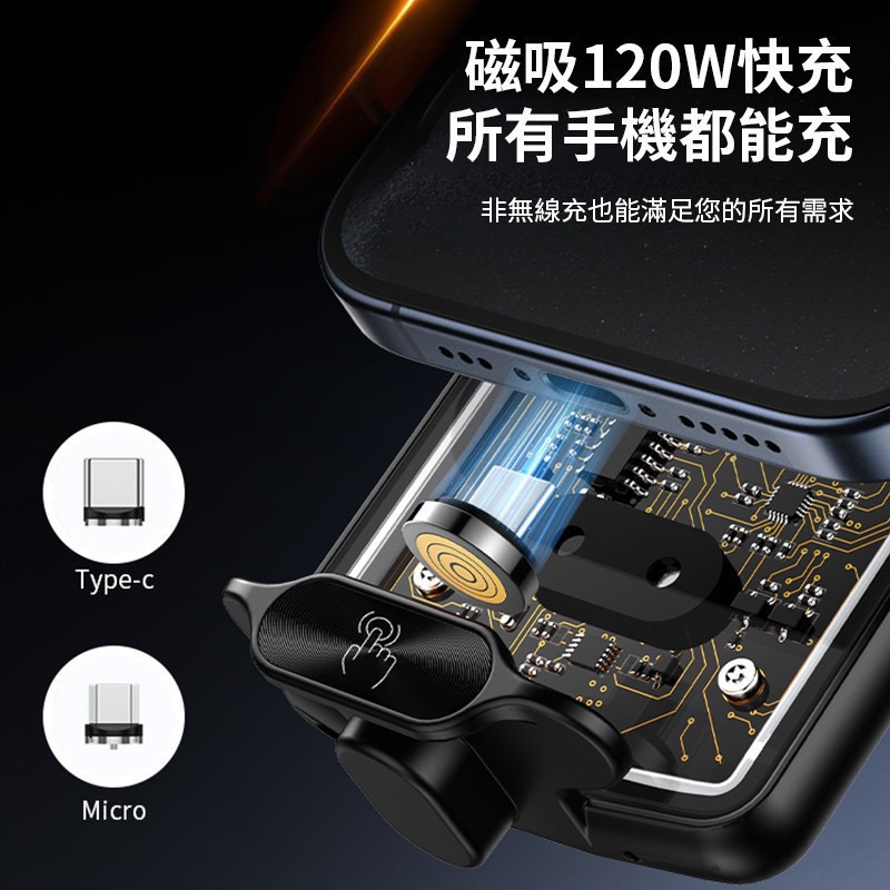 車用無線充電手機架 全自動開合 車用手機架 無線充電手機架 汽車手機架 手機架 導航支架 車用無線充電-細節圖5