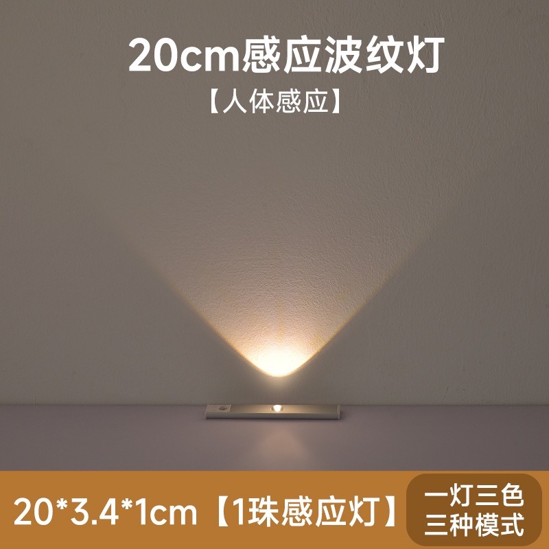 熱銷 感應燈 感應燈條 人體感應燈 波紋感應燈 Led感應燈 貓眼燈 自動感應燈 小夜燈 燈條 磁吸感應燈 走廊燈-規格圖9