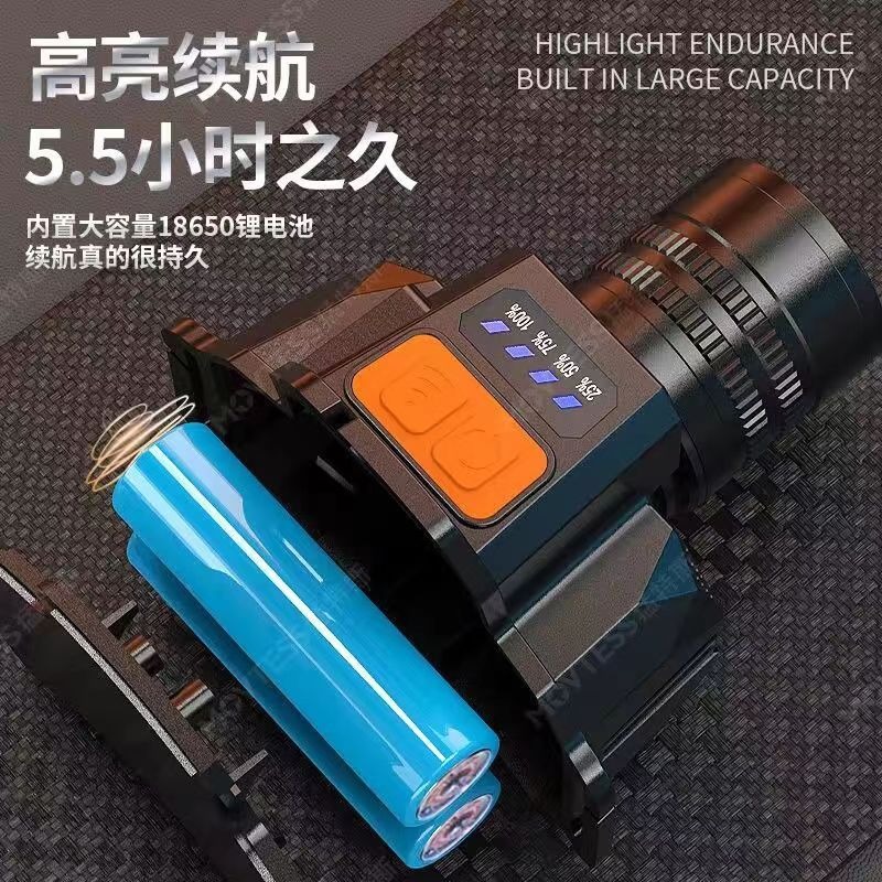 爆亮S9感應頭燈 強光頭燈 變焦頭燈 感應頭燈 充電頭燈 頭戴式頭燈 探照頭燈 強光LED頭燈 釣魚燈-細節圖9