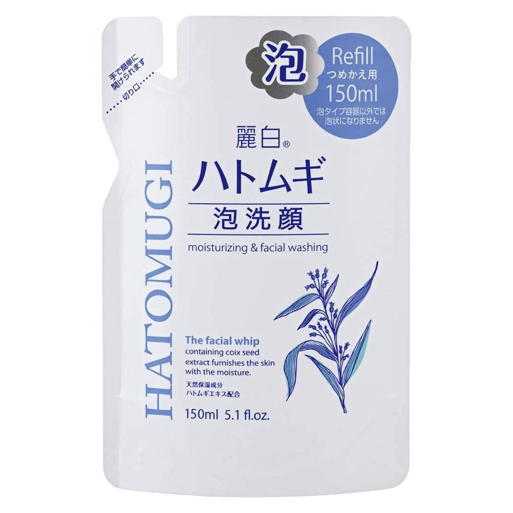 日本 熊野 麗白薏仁泡沫洗面乳 160ml  補充包 150ml-細節圖4