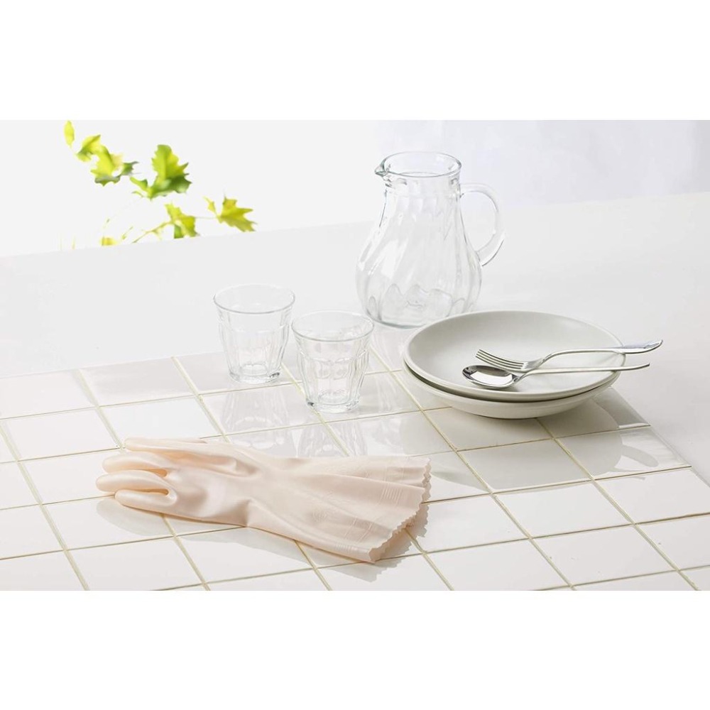 日本 SHOWA昭和 小禮堂 珠光乳膠家事手套 乳膠手套 防滑手套 清潔手套 加厚 指尖強化 阿志小舖-細節圖4