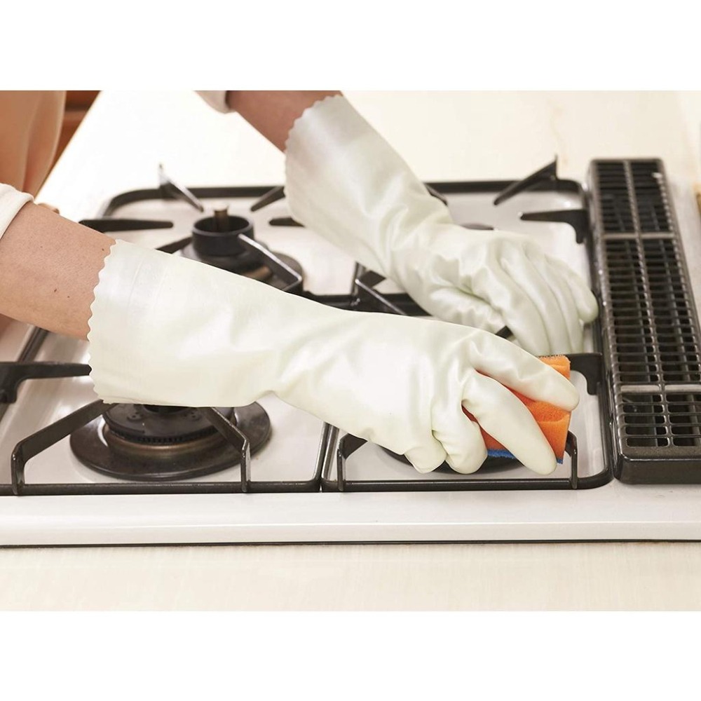 日本 SHOWA昭和 小禮堂 珠光乳膠家事手套 乳膠手套 防滑手套 清潔手套 加厚 指尖強化 阿志小舖-細節圖5