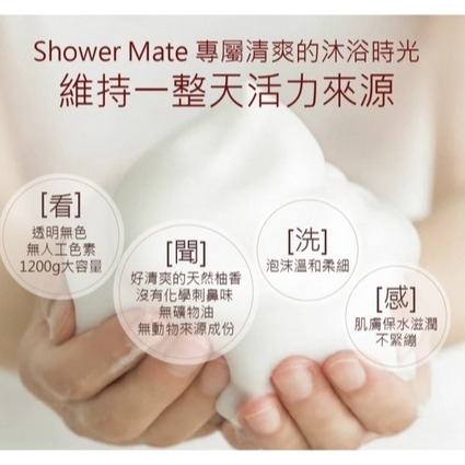 韓國 Shower Mate 微風如沐果香沐浴乳 沁萊姆 1200g-細節圖3