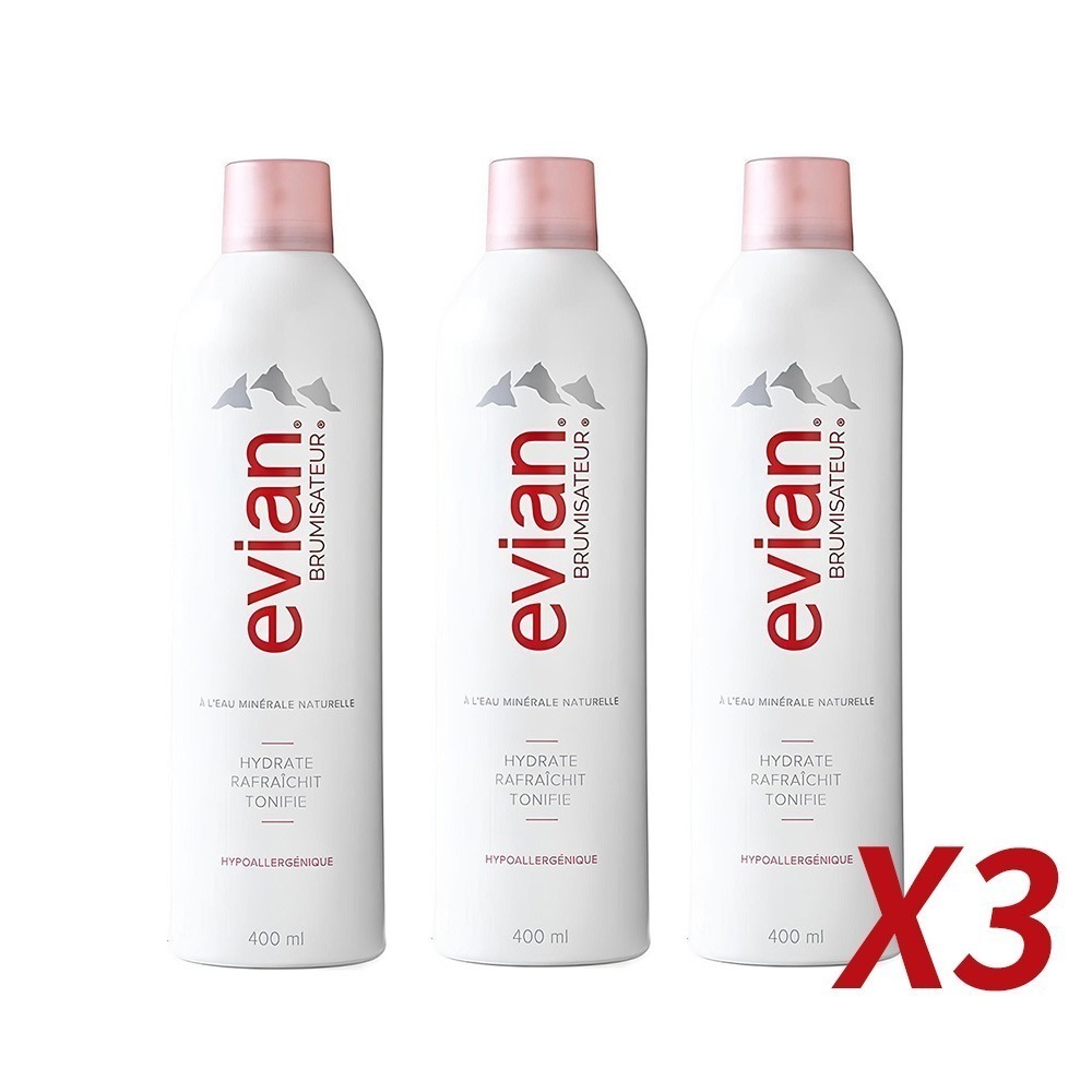 【7-ELEVEN 門市團購】Evian 依雲 天然礦泉護膚 保濕噴霧 400ml (3罐組)-規格圖3