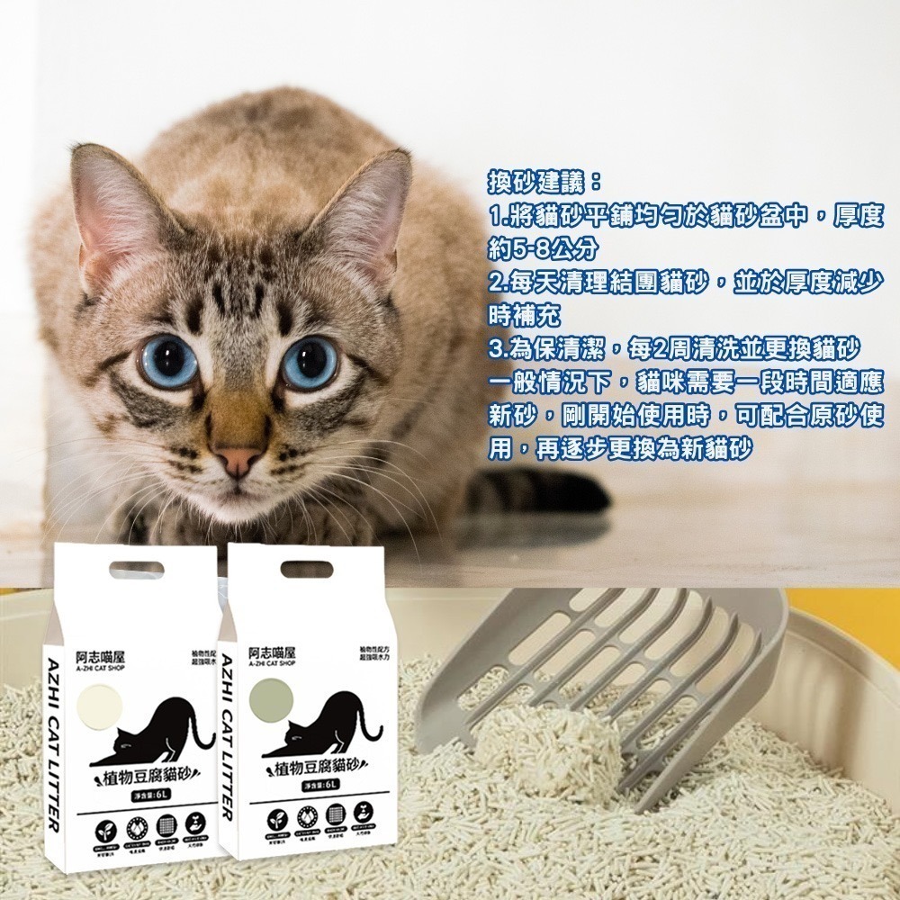 【限時購】台灣製 輕植系貓砂 豆腐貓砂 原味 綠茶 竹炭 2KG (2入/組)-細節圖3