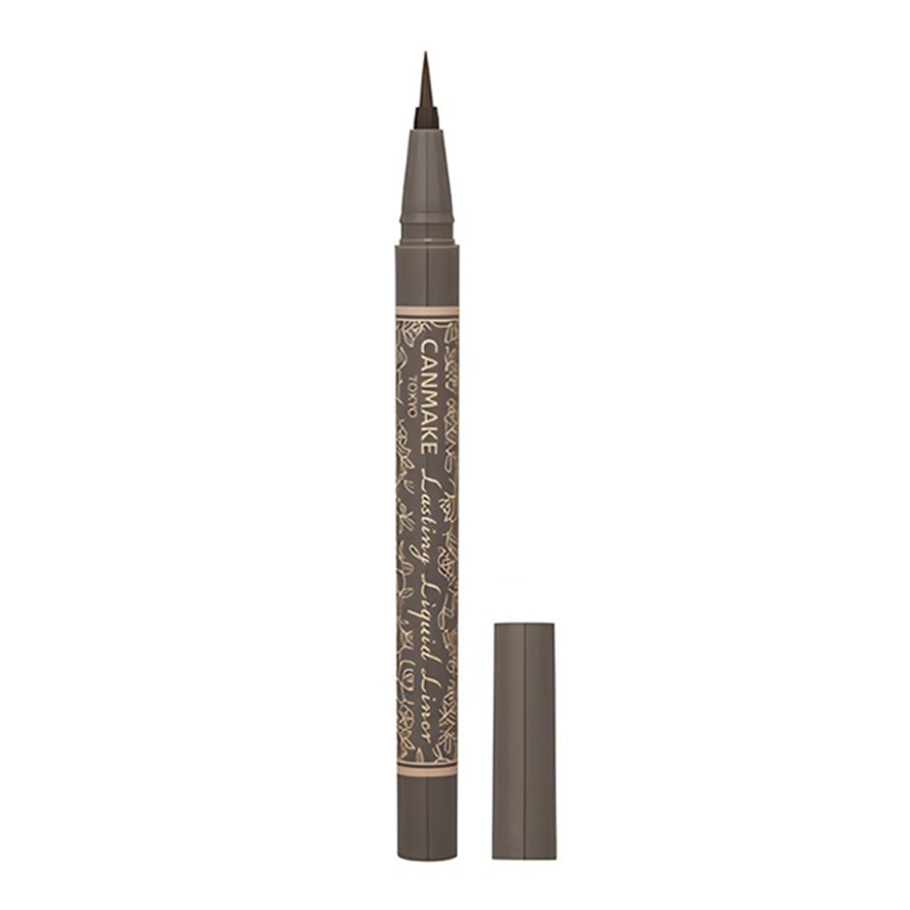 日本 CANMAKE 持久液眼線筆 灰褐色 0.1mm 激細眼線 眼線液-規格圖3