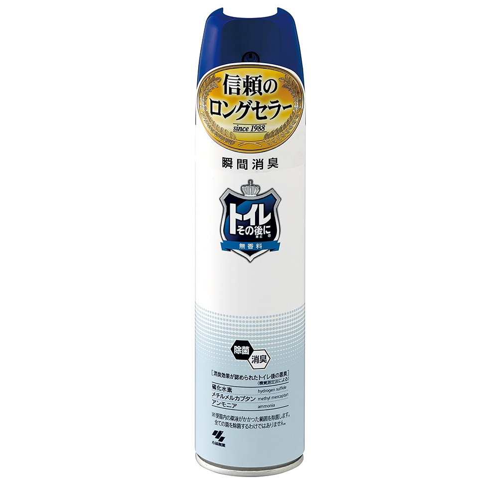 【限時購】日本 小林製藥 浴廁消臭噴霧 280ml 便臭專用 黑 木質香  芳香消臭 除臭 廁所 馬桶 浴室 異味-規格圖11