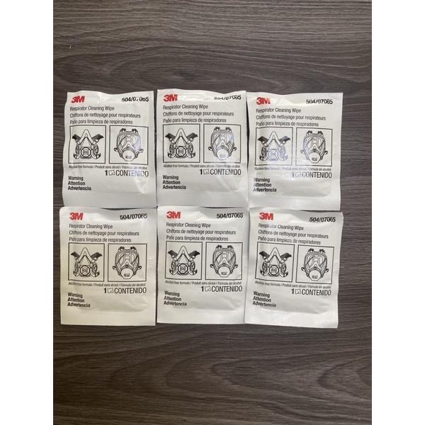 3M 504 防毒面具擦拭濕巾 清潔紙巾 防毒面具清潔-細節圖3