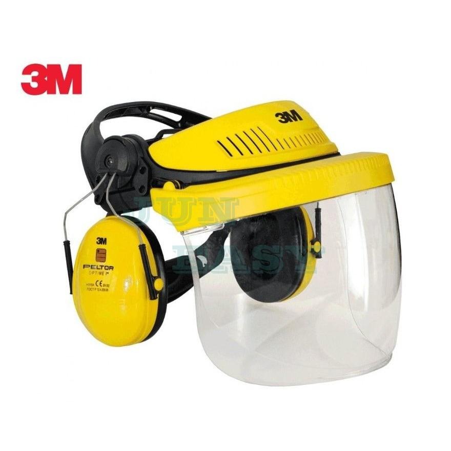 附發票 3M G500面罩耳罩組 防飛濺 防護面罩 臉部與聽力同時防護 木工、除草作業《JUN EASY》-細節圖3