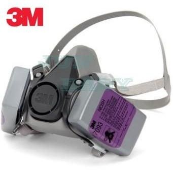3M 6200防毒面具+7093 P100防塵濾罐 粉塵、煤塵、鐵礦石粉塵 棉塵 防塵套裝組《JUN EASY》-細節圖2