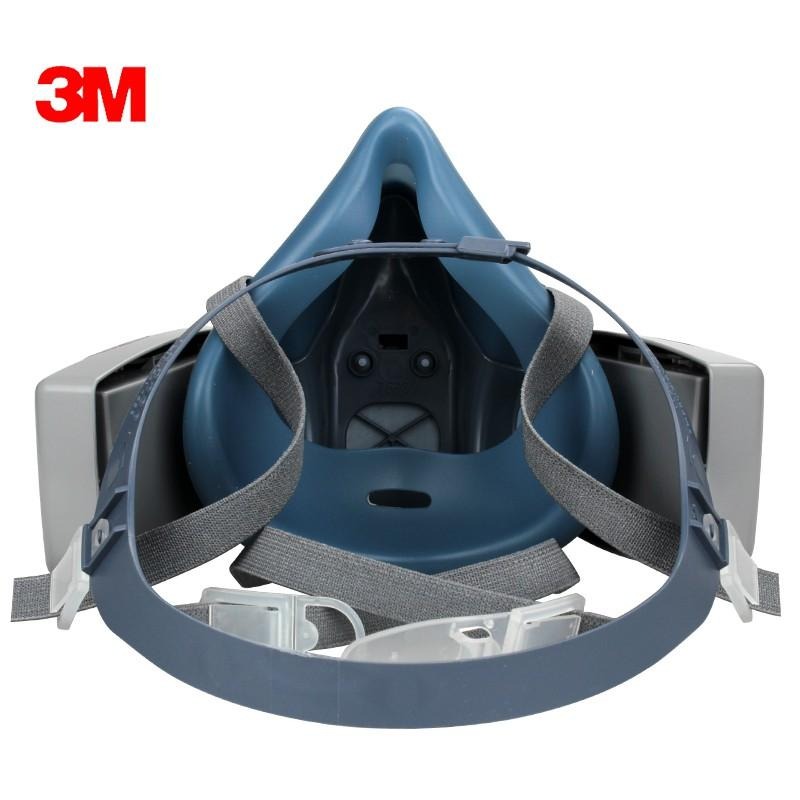 3M 7502矽膠防毒面具+7093 P100防塵濾罐 粉塵、煤塵、棉塵 防塵套裝組《JUN EASY》-細節圖3