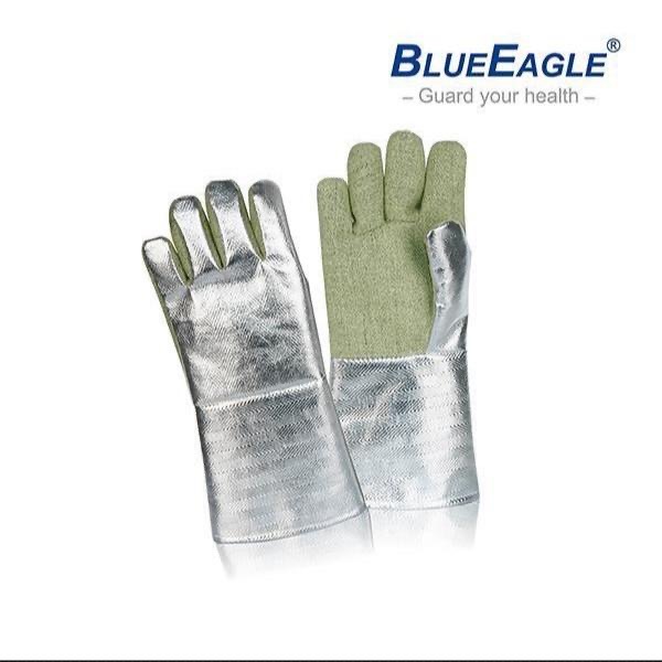 附發票 藍鷹牌 耐熱防火手套 AL-145(杜邦防火材料製作)瞬間耐熱測試達1000度C 防火線縫製-細節圖6