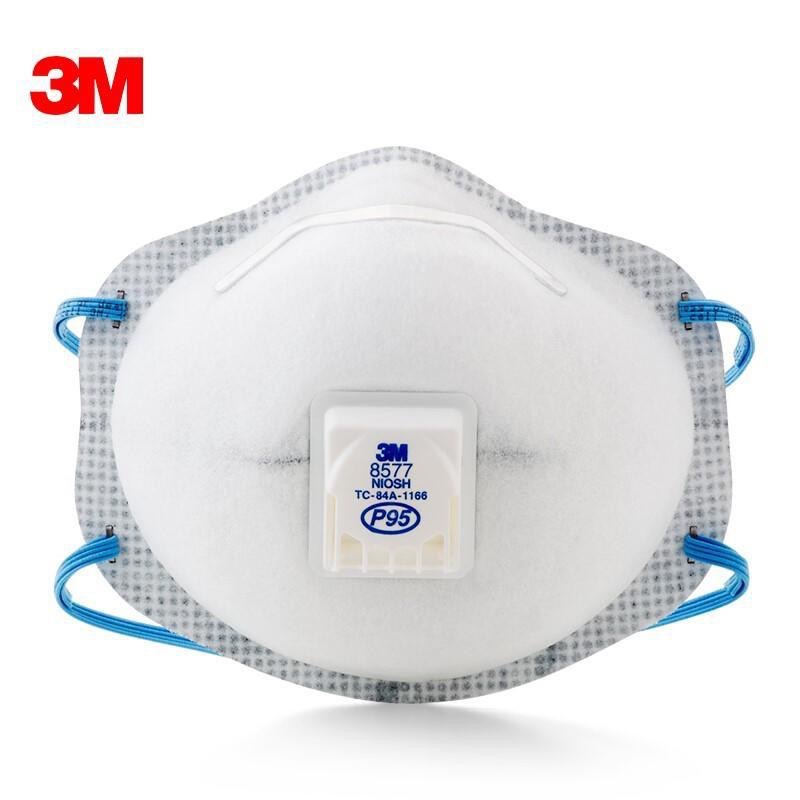 附發票 3M 8577活性碳氣閥口罩 P95等級 新加坡製 防有機氣體 防油煙 頭帶式 10個/盒-細節圖3