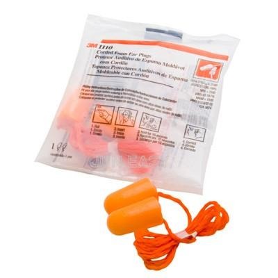 附發票 3M 1110 帶線防音耳塞 產地巴西 子彈型耳塞 有線耳塞 NRR值29dB 100副/盒-細節圖2