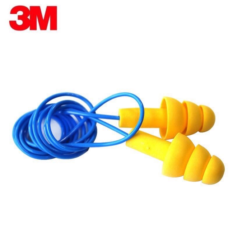 附發票 3M 340-4004傘形帶線防音耳塞 帶線樹狀耳塞 可水洗 噪音 25dB 100副/盒-細節圖2