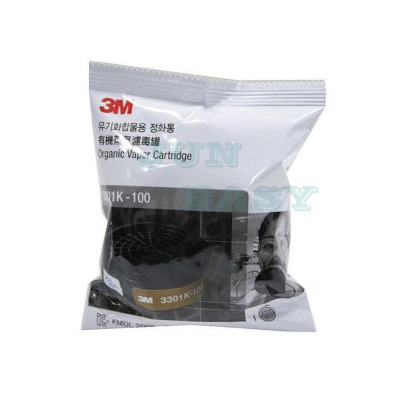 附發票 3M 3301K-100有機蒸氣濾毒罐 濾罐 過濾罐 (搭配3M 3200、HF-52單罐式防毒面具)-細節圖2