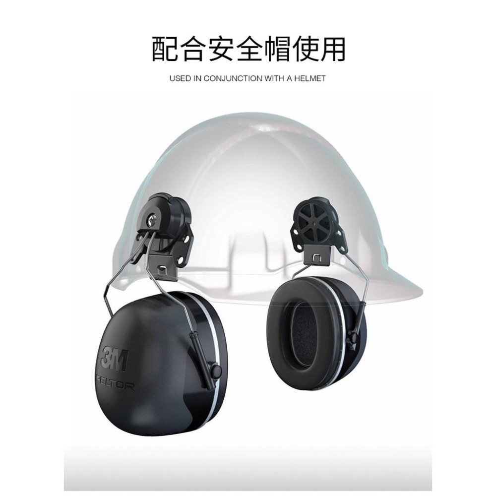 附發票 3M PELTOR X5P5E插帽式耳罩 專業防護 重度吵雜環境適用 工地噪音 NRR值31dB-細節圖2