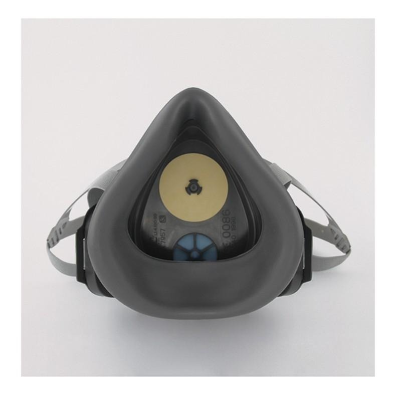 附發票 3M 3200防毒面具+3700濾棉盒+3744CN有機氣體異味活性碳粉塵濾棉片 一組《JUN EASY》-細節圖2