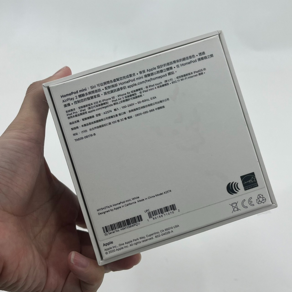 ❮近新37折❯ 原廠空盒 Apple 蘋果 HomePod mini 揚聲器 喇叭 智能音箱 原廠盒 全音域驅動 空盒-細節圖5