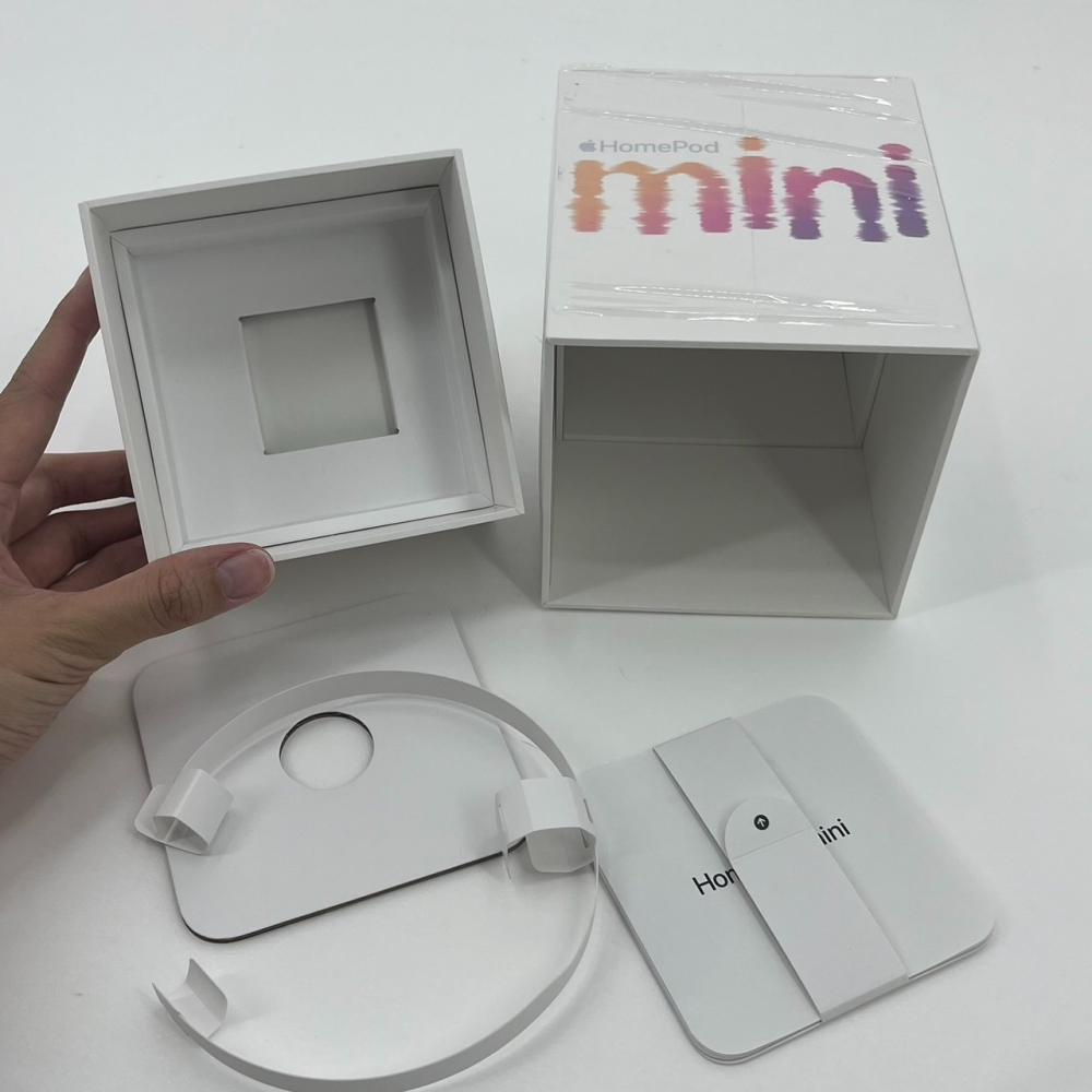 ❮近新37折❯ 原廠空盒 Apple 蘋果 HomePod mini 揚聲器 喇叭 智能音箱 原廠盒 全音域驅動 空盒-細節圖6