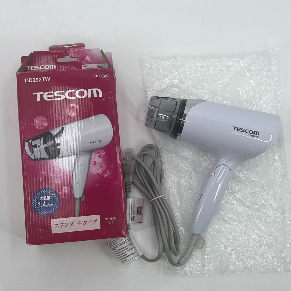 ❮全新73折❯ 日本 TESCOM 大風量負離子吹風機 TID292TW 速乾 大風量1.4Ｍ3/分 負離子潤澤秀髮-細節圖9