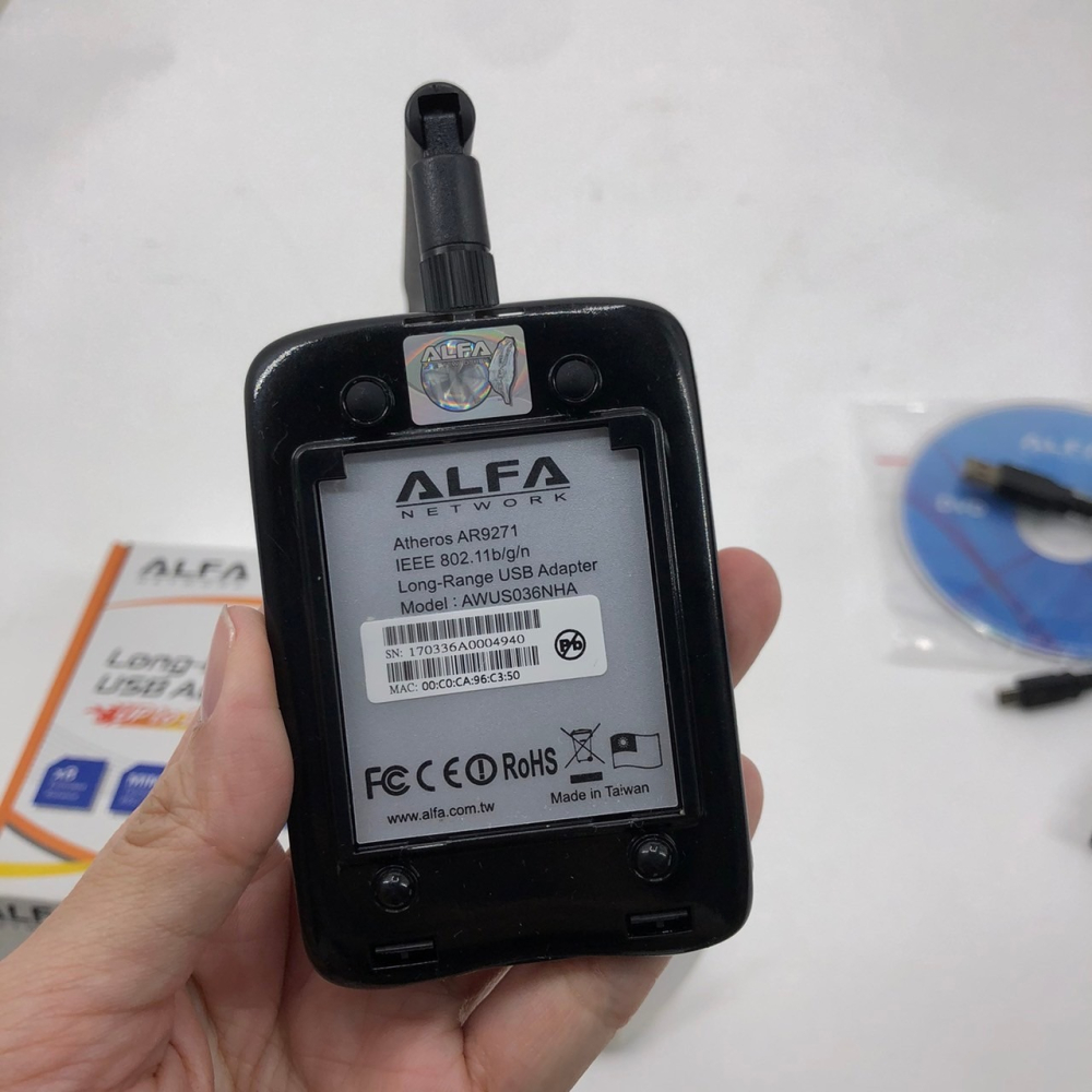 ❮二手24折❯ ALFA 雙頻 150Mbps 天線 高功率 USB 無線網卡 802.11 b/g/n 路由器 網路-細節圖8