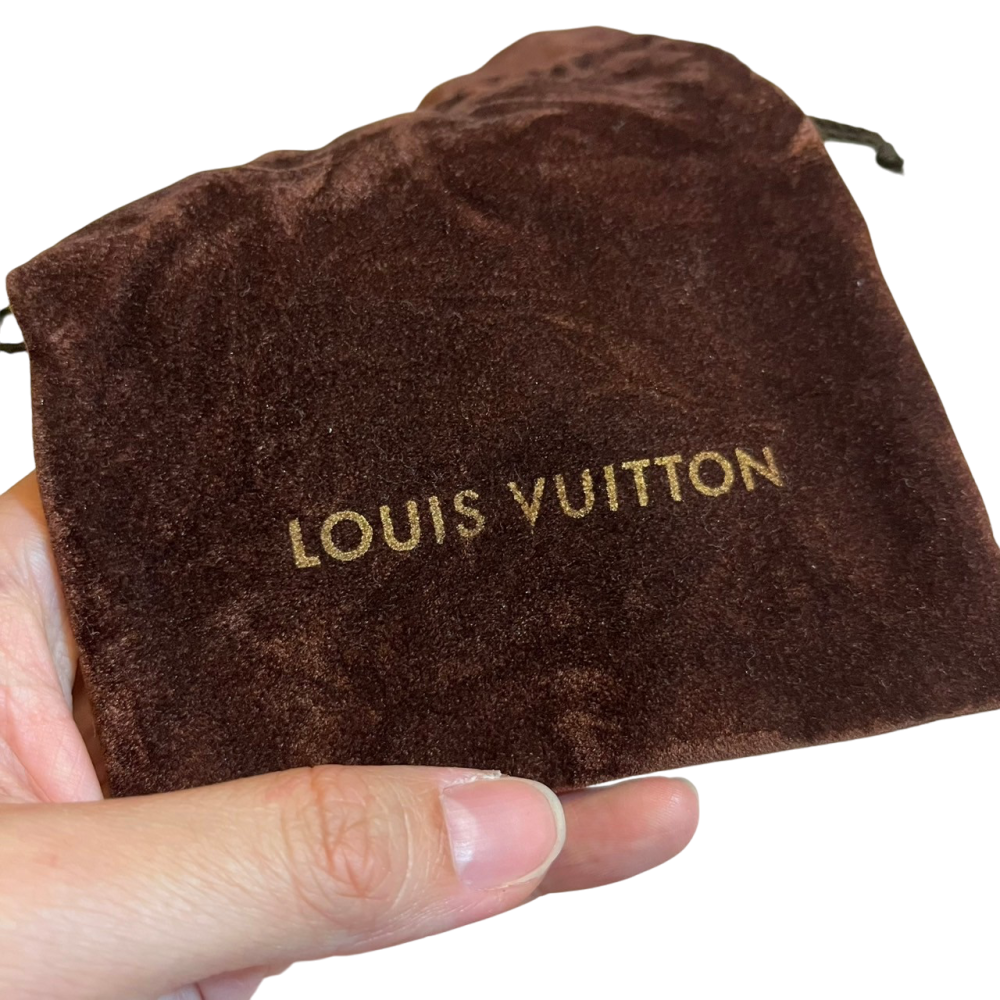 ❮二手❯ 法國 LOUIS VUITTON 路易威登 防塵收納袋 吊墜項鏈戒指專用收納袋 禮品袋 束帶 精品原廠收納袋-細節圖4