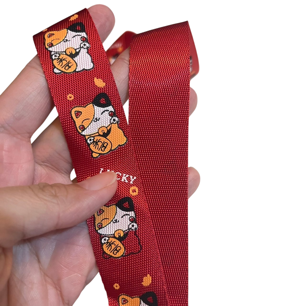 ❮全新❯ 日本 lucky 招財貓手機掛繩 長繩 手機掛脖掛繩 掛脖繩 手機 通用 掛繩 門禁卡 背帶 手機掛繩 脖子-細節圖3