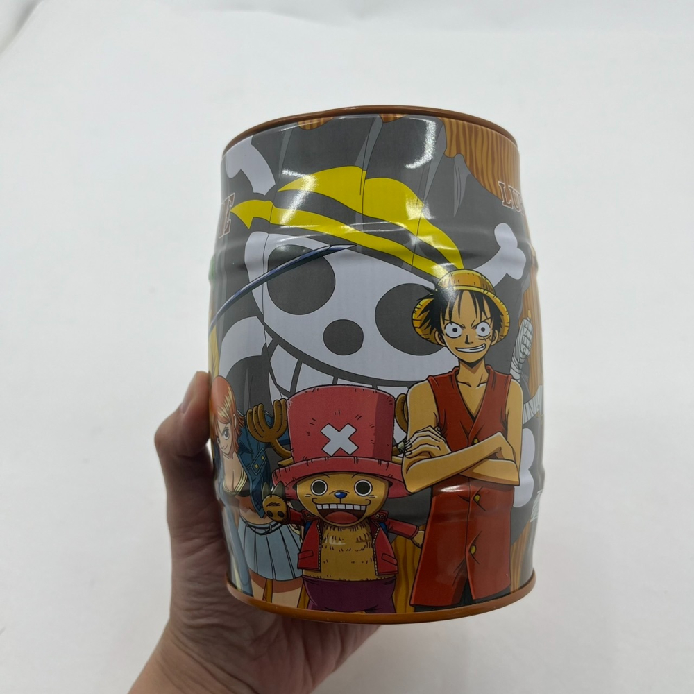 ❮二手❯ 日本 ONE PIECE 航海王 海賊王 日本帶回 鐵罐 存錢筒 存錢桶 存錢 撲滿 儲蓄 零錢罐 零錢桶-細節圖3
