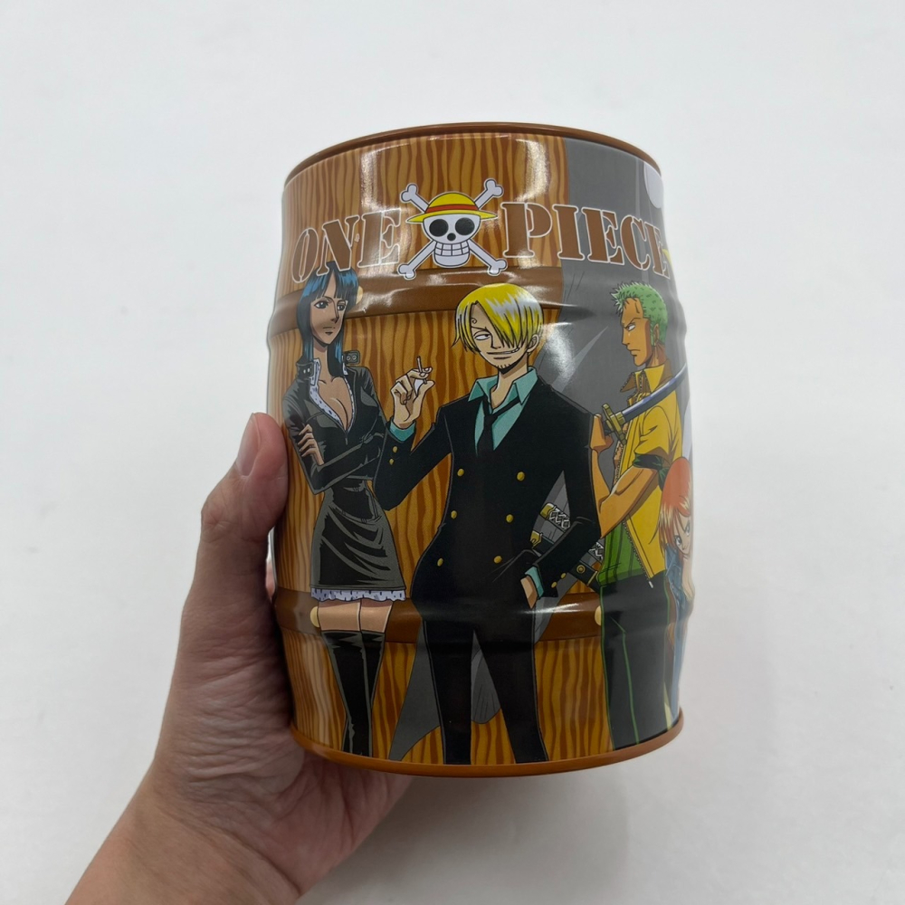❮二手❯ 日本 ONE PIECE 航海王 海賊王 日本帶回 鐵罐 存錢筒 存錢桶 存錢 撲滿 儲蓄 零錢罐 零錢桶-細節圖5