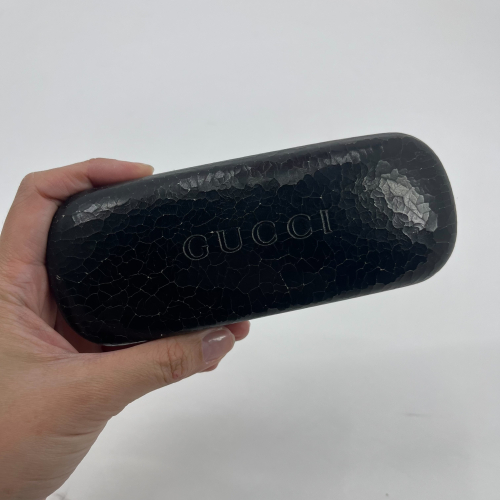 ❮二手❯ 義大利 GUCCI 古馳 原廠正版 皮革壓紋 眼鏡盒 vintage 太陽鏡盒 Guccio Gucci