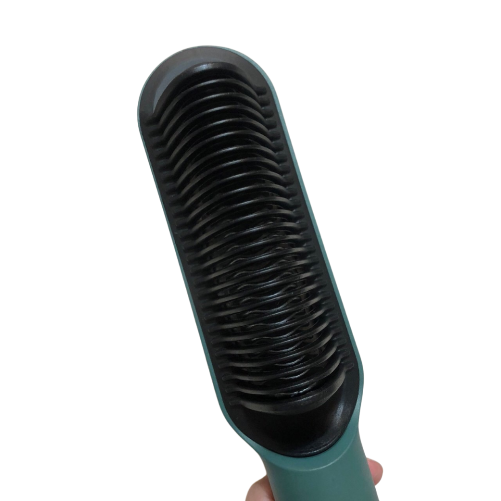 [二手.免運] 電熱直髮梳 造型梳 電熱梳 直髮器 梳子 直髮 拉直 捲髮梳 直髮梳子 爆款直髮梳 直捲兩用-細節圖2