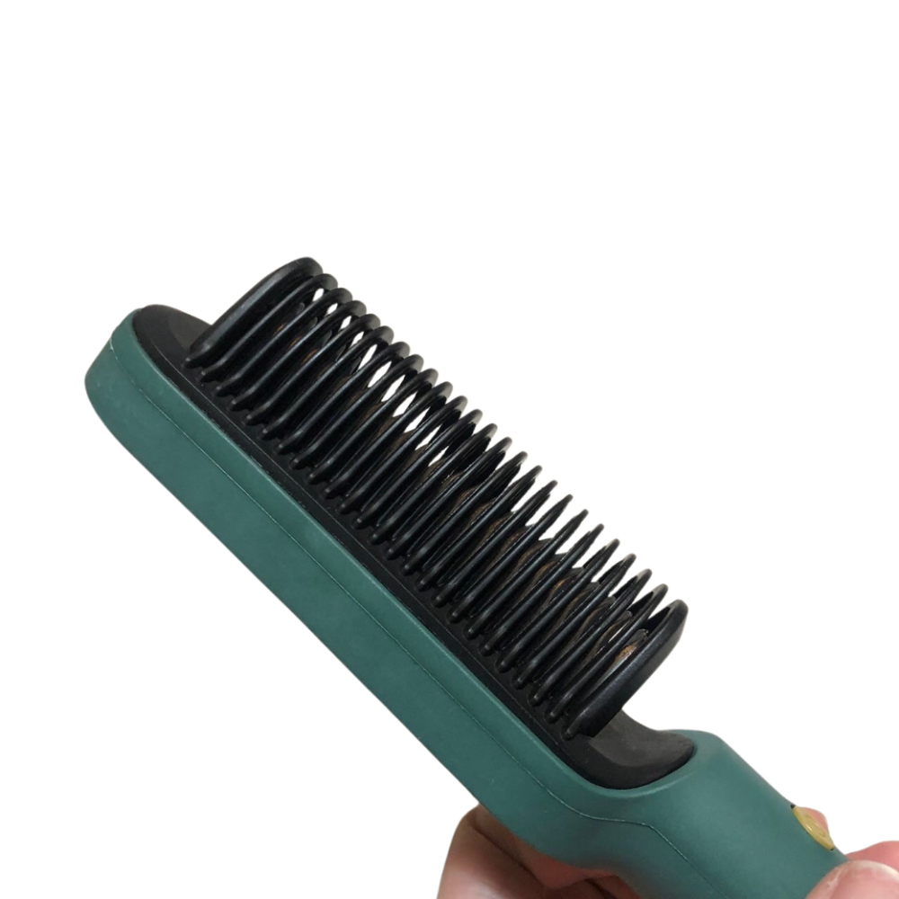 [二手.免運] 電熱直髮梳 造型梳 電熱梳 直髮器 梳子 直髮 拉直 捲髮梳 直髮梳子 爆款直髮梳 直捲兩用-細節圖4