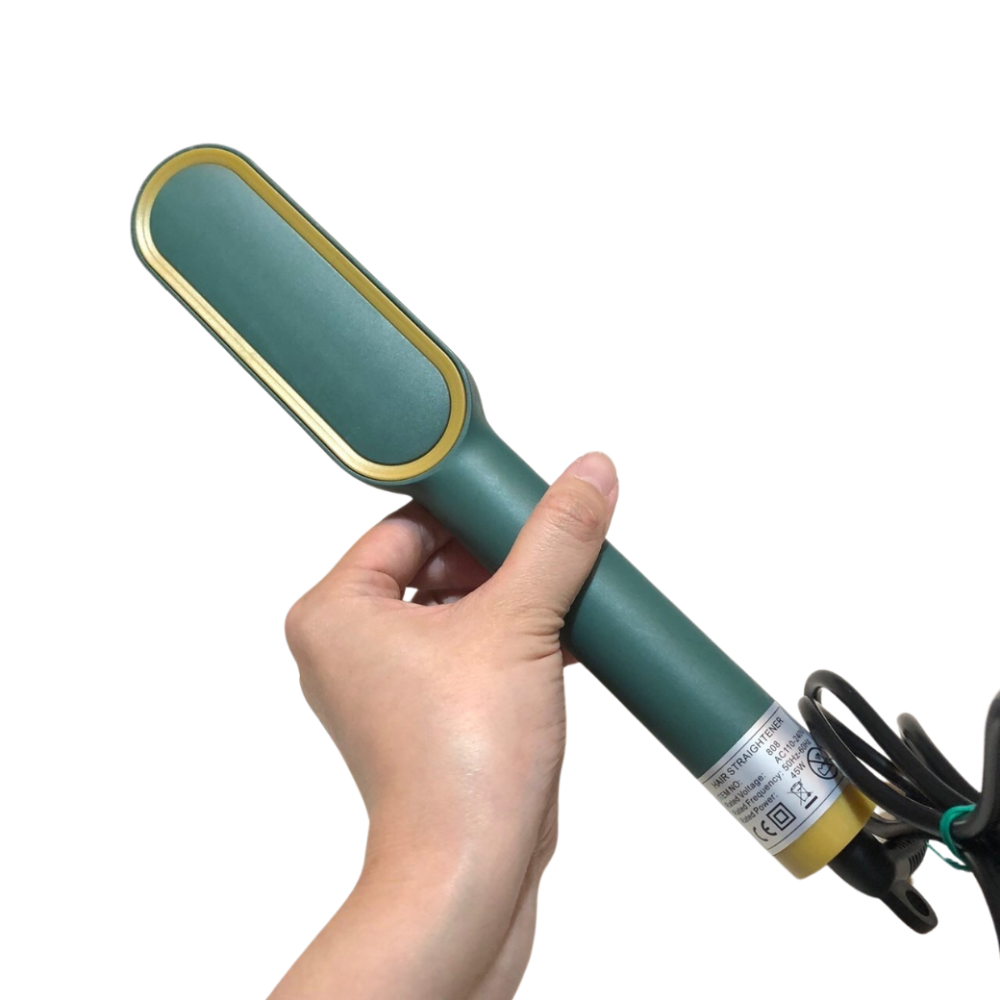 [二手.免運] 電熱直髮梳 造型梳 電熱梳 直髮器 梳子 直髮 拉直 捲髮梳 直髮梳子 爆款直髮梳 直捲兩用-細節圖5