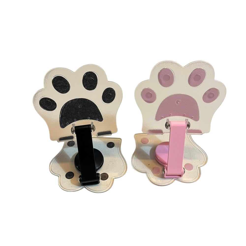 ❮全新❯ Dog Cat 手機支架 iPhone 可愛貓爪學生宿舍辦公室手機架 3C數位配件推薦 手機配件推薦 手機支架-細節圖6