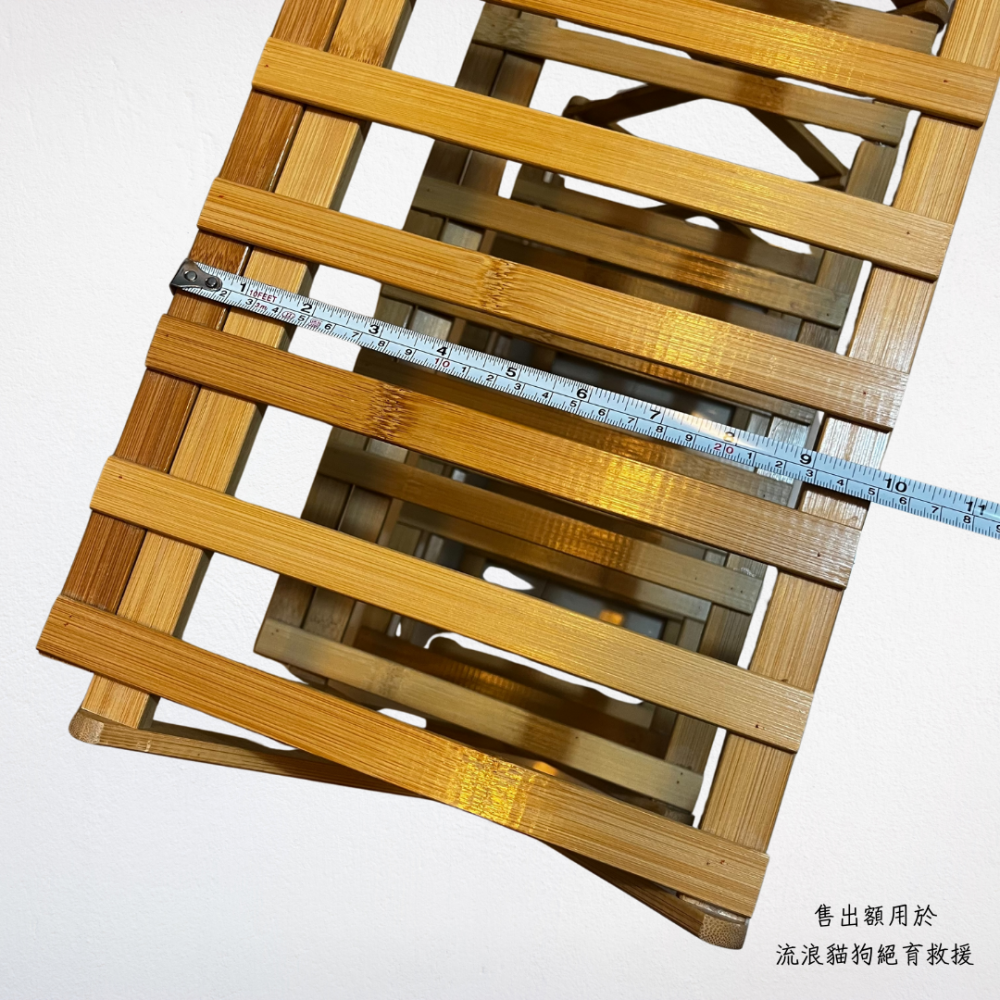 ❮二手❯ Chill Outdoor 免安裝 竹製折疊 4層置物架 竹製置物架 收納架 五層架 收納層架 露營-細節圖7