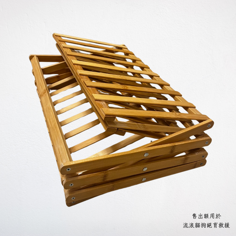 ❮二手❯ Chill Outdoor 免安裝 竹製折疊 4層置物架 竹製置物架 收納架 五層架 收納層架 露營-細節圖8
