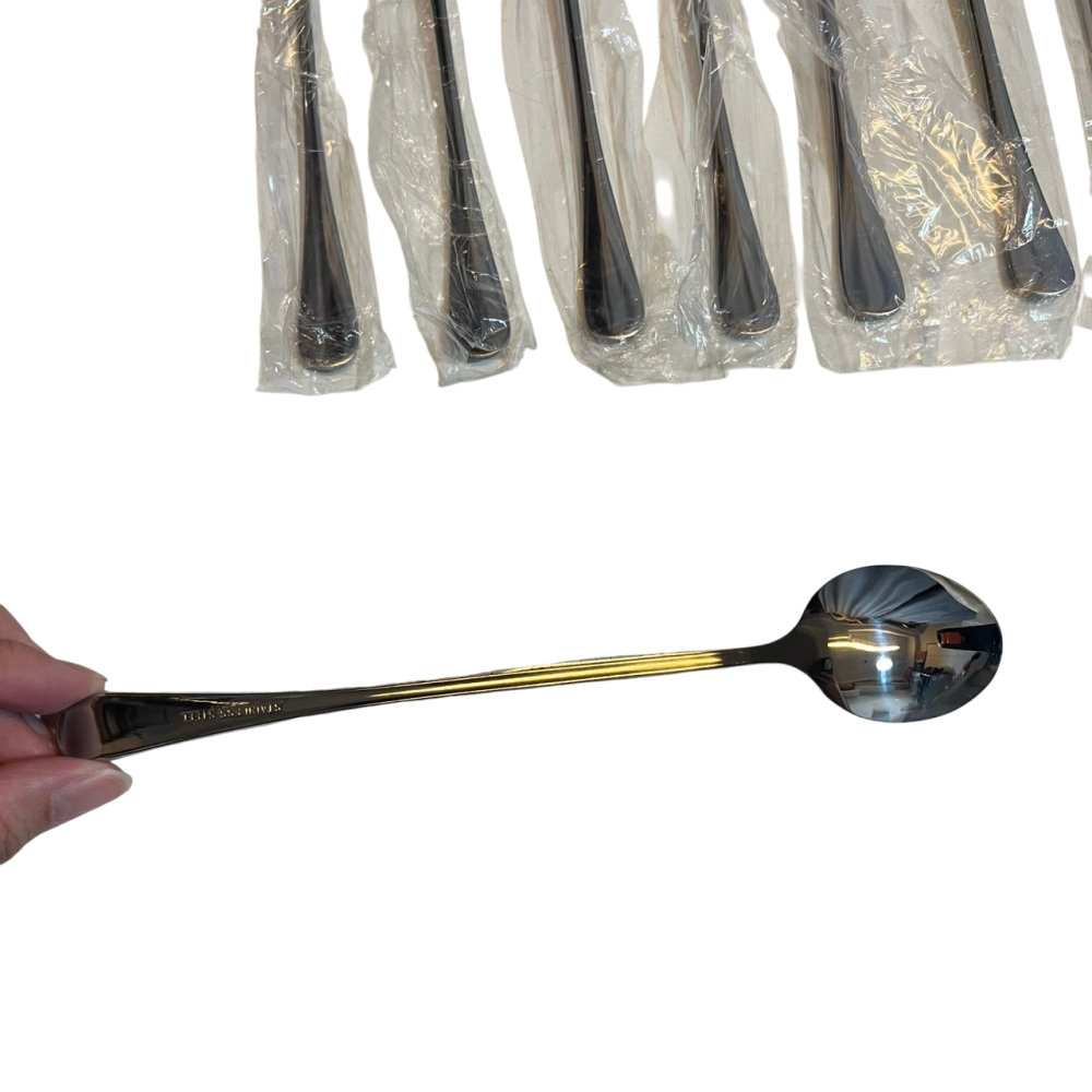 ❮全新❯ 美國 GREEGREEN 經典不鏽鋼咖啡匙 湯匙 8入組 國泰航空 亞洲航空 中華航空 專用湯匙 湯匙-細節圖4