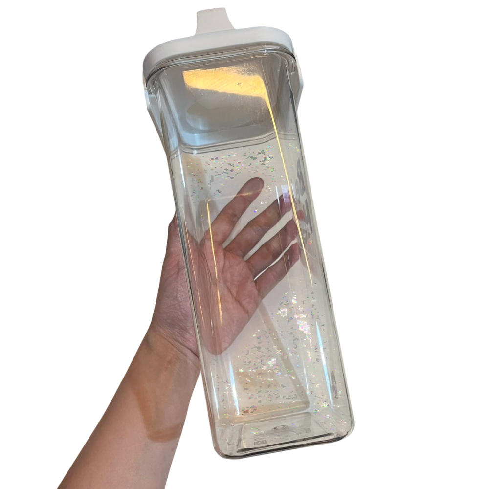 ❮二手❯ HeroMama 飼料保鮮桶 2.3L 五穀雜糧透明分裝罐分隔儲存罐 大容量儲物罐 防蟲防潮保鮮 密封罐-細節圖4