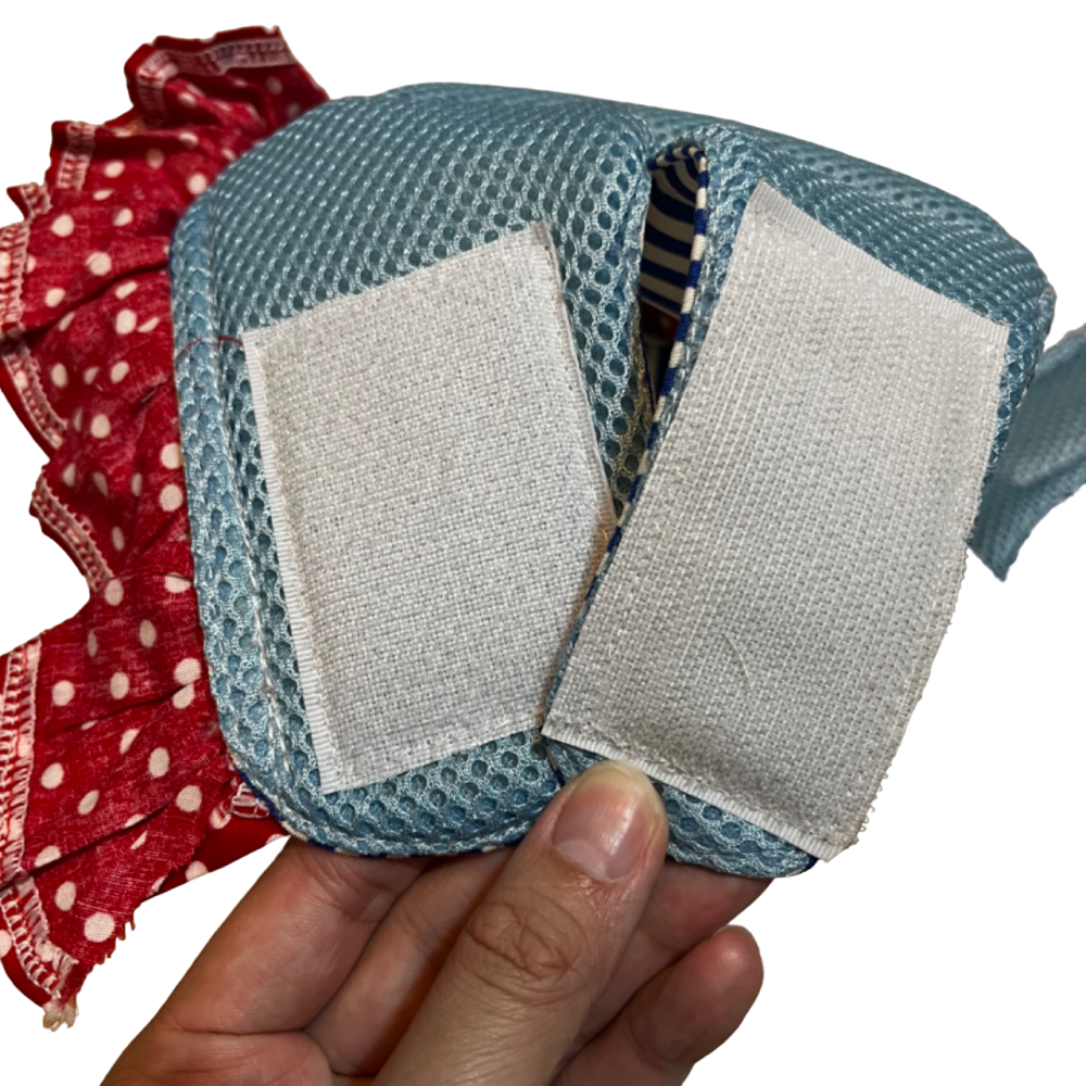 ❮近新❯ brother cat dog L號 小型犬貓 網狀寵物胸背帶 黏貼式 比熊 貴賓狗 博美 吉娃娃 約克夏-細節圖4