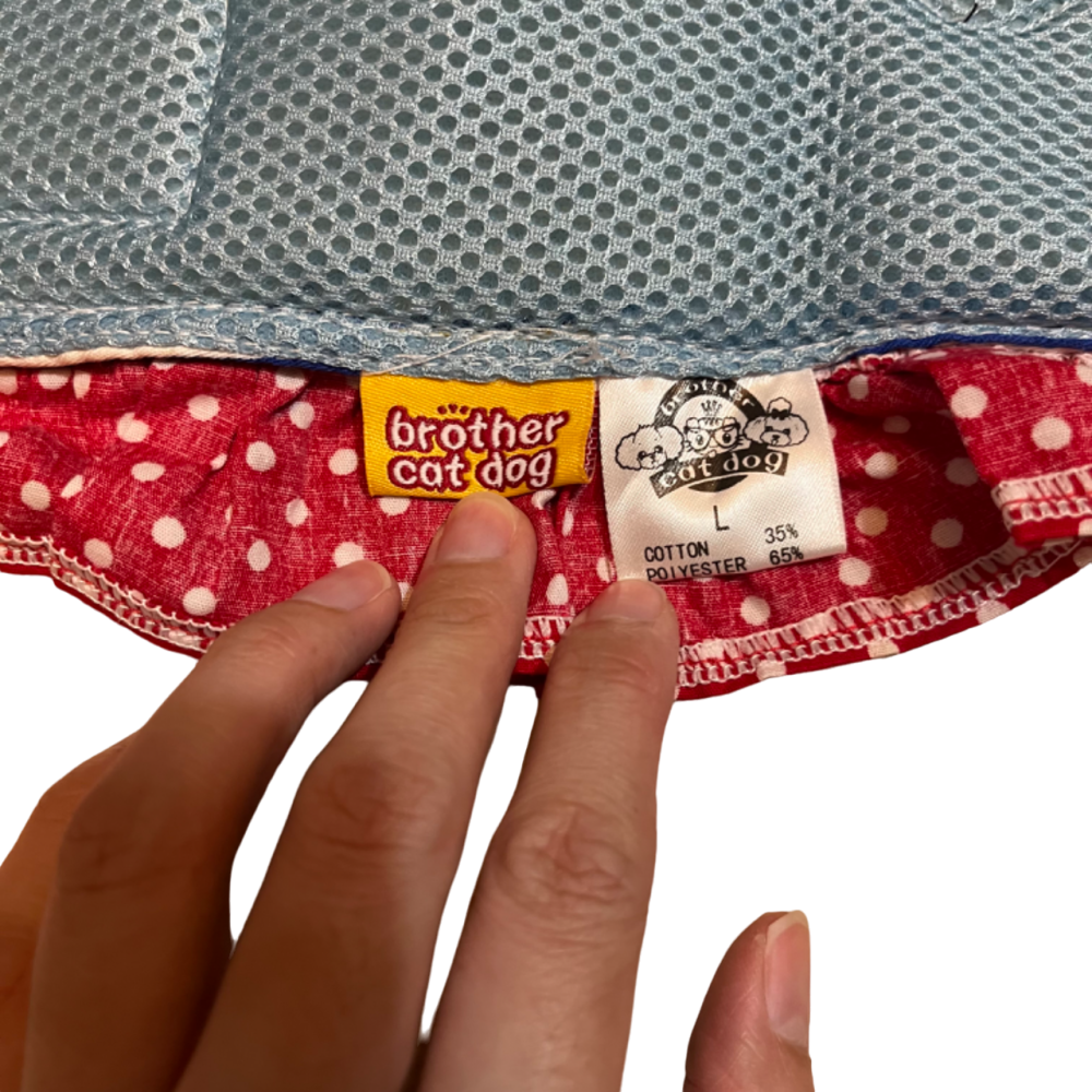 ❮近新❯ brother cat dog L號 小型犬貓 網狀寵物胸背帶 黏貼式 比熊 貴賓狗 博美 吉娃娃 約克夏-細節圖5